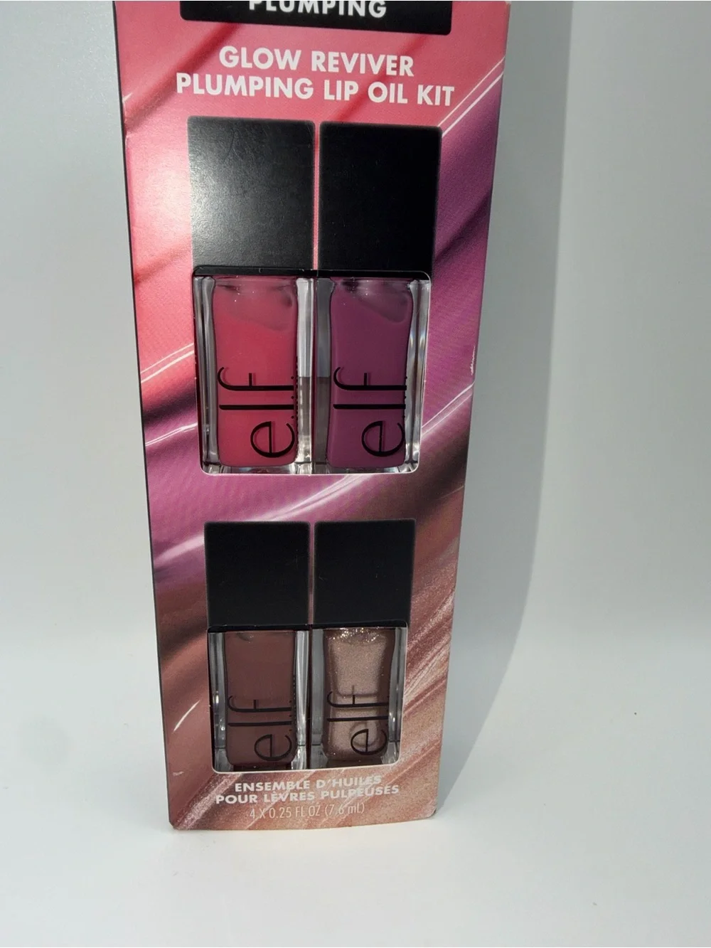 ELF Glow Reviver Plumping Lip Oil Kit - Pink & Brown Shades